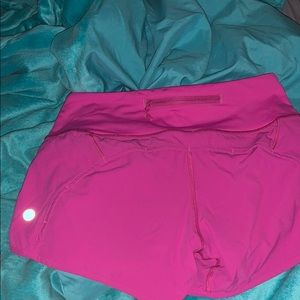 hot pink lululemon shorts